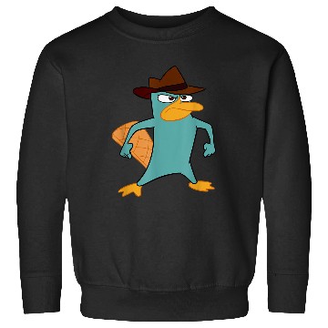 Discover Disneyss Phineas And Ferb Perry The Platypus Bravesss Stance Sweatshirts