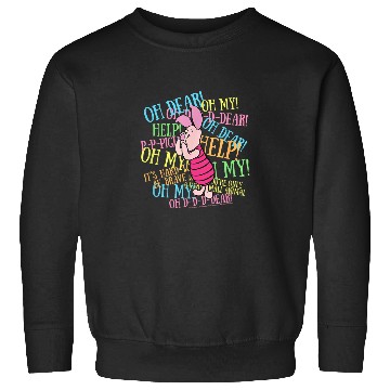 Discover Disney Winnie The Pooh Piglet Scared Quotes Sweatshirts
