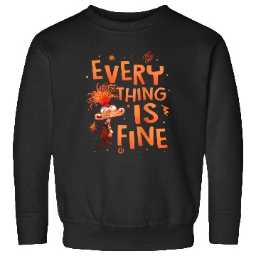 Discover Disneyss Pixars Inside Out 2 Everything Is Fine Anxietys Logo Sweatshirts