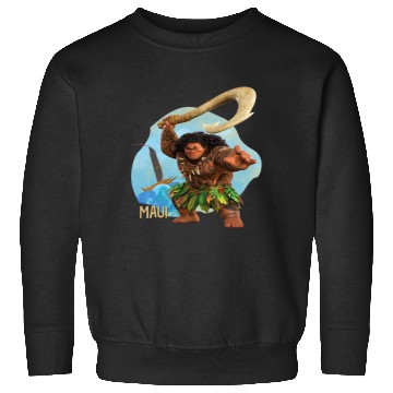 Discover Disney Moana 2 Action Pose “Maui” with Fish Hook Sweatshirts