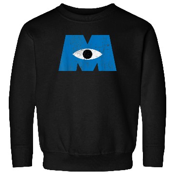 Discover Disney Monsters, Inc Distressed Cyclops Blue Logo Sweatshirts