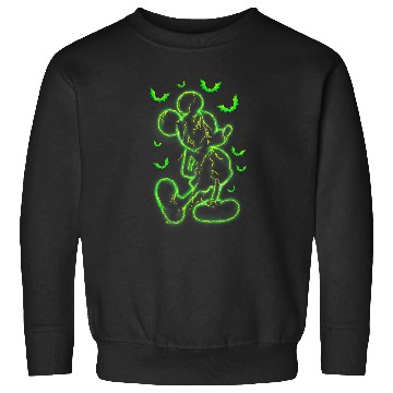 Discover Disney Mickey Mouse Green Lighting Halloween Sweatshirts