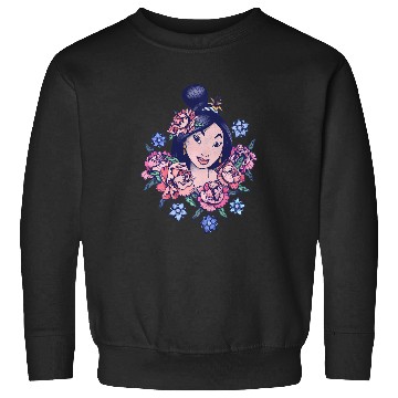 Discover Disney Mulan Floral Portrait Vintage Sweatshirts