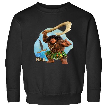 Discover Disneyss Moana 2 Action Pose Maui With Fish Hook Sweatshirts