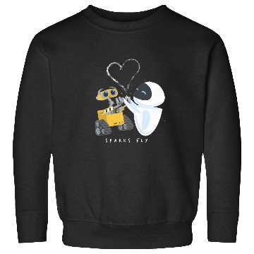 Discover Disney Pixar Wall-E Eve Heart Sparks Fly Hoodie Sweatshirts