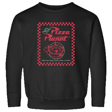 Discover Disney Toy Story Alien Pizza Planet Box Art Sweatshirts