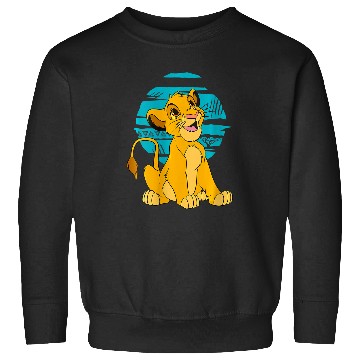 Discover womens disney lion king young simba happy blue Sweatshirts