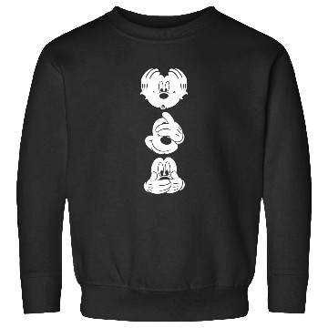 Discover Disney Mickey Mouse Three Faces Hoodie Sweatshirts
