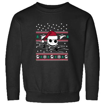 Discover Disney Nightmare Before Christmas Jack Bw Sweatshirts