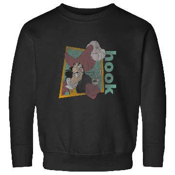 Discover Disney Peter Pan Retro Captain Hook Smirking Sweatshirts
