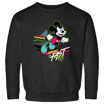 Discover Disney Mickey Mouse Impossibly Fast 90s Retro Sweatshirts