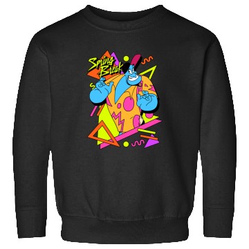 Discover Disney Aladdin Genie Retro 90's Style Poster Long Sleeve Sweatshirts