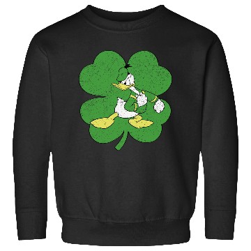 Discover Disney Donald Duck Retro Shamrock St. Patrick's Day Long Sleeve Sweatshirts