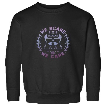 Discover Disney Pixar Monsters Inc. We Scare Because We Care Logo Sweatshirts