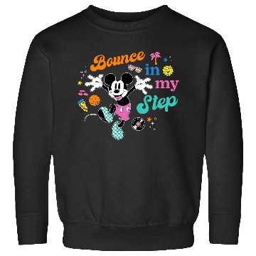 Discover Disney Mickey Mouse Bounce in My Step Retro Vinyl Sweatshirts