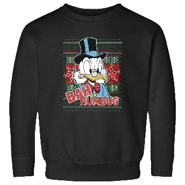 Discover Disney DuckTales Christmas Scrooge McDuck Bah Humbug Premium Sweatshirts