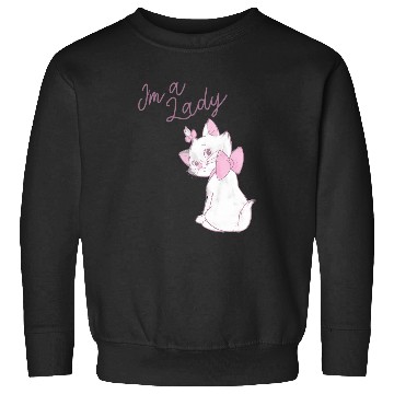 Discover Disney The Aristocats Marie I'M A Lady Text Sweatshirts