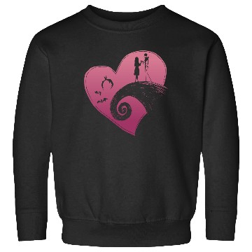 Discover Disney The Nightmare Before Christmas Jack and Sally Heart Sweatshirts