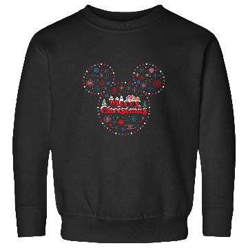 Discover Disney Mickey Mouse Icon Holiday Lights Merry Christmas Sweatshirts