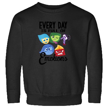 Discover Disney Pixar Inside Out Every Day Is Full Of Emotions Group V-Neck Sweatshirts