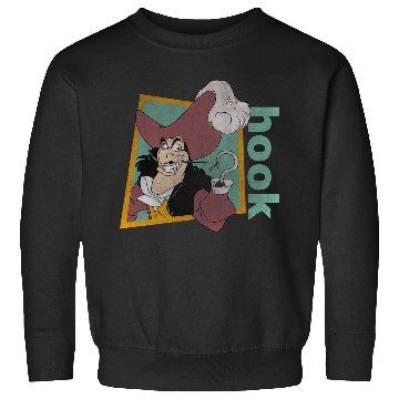 Discover Disney Peter Pan Retro Captain Hook Smirking Long Sleeve Sweatshirts