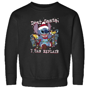 Discover Disney Lilo & Stitch Christmas Dear Santa, I Can Explain Sweatshirts