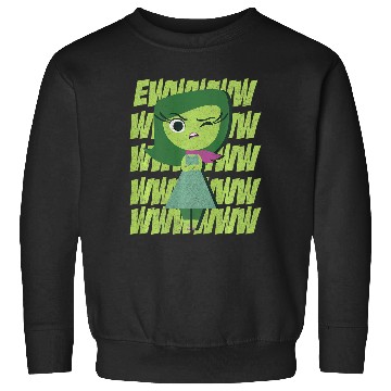 Discover Disney Pixar Inside Out Disgust Ewww Retro Text Stack Premium Sweatshirts