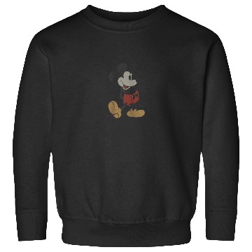 Discover Disney Classic Mickey Mouse Pose Raglan Baseball Sweatshirts