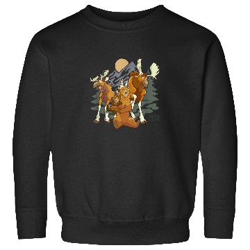 Discover Disney Brother Bear Moose Bear Midnight Mountain Sweatshirts