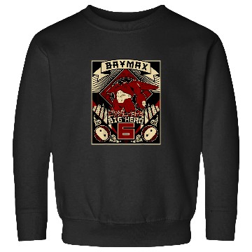 Discover Disney Big Hero 6 Baymax Propaganda Poster Graph Sweatshirts
