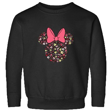 Discover Disney Minnie Mouse Head Filled With Love Valentines Day Sweatshirts