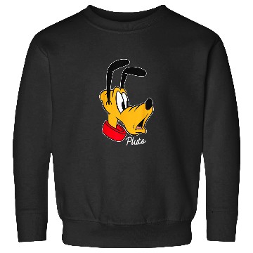 Discover Disney Mickey And Friends Pluto Big Face Sweatshirts