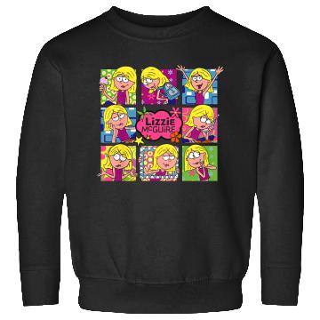 Discover Disneyss Lizzy Mcguire Multi Lizzie Moods Big Chest Panels Sweatshirts
