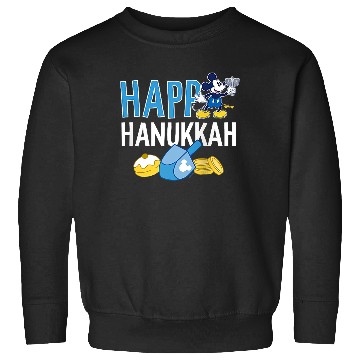 Discover Disney - Mickey Happy Hanukkah Raglan Baseball Tee Sweatshirts
