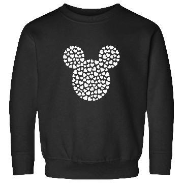Discover disney mickey mouse icon filled with hearts Sweatshirts