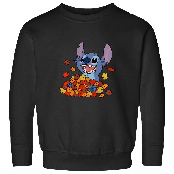 Discover Disney Lilo Stitch Autumn Leaves Stitch Sweatshirts