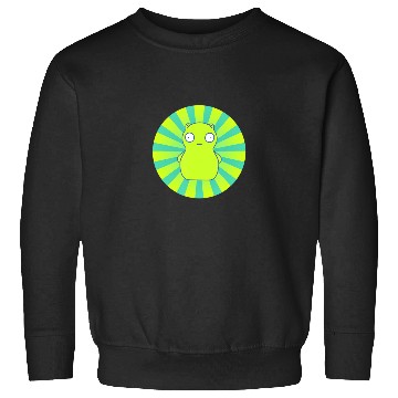 Discover bobs burgers kuchi kopi lime green hypno wheel Sweatshirts