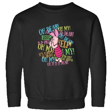 Discover Disney Winnie The Pooh Piglet Scared Quotes Sweatshirts