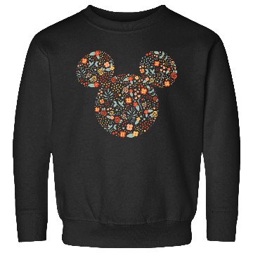 Discover Disney Mickey Mouse Spring Head Icon Springtime Sweatshirts