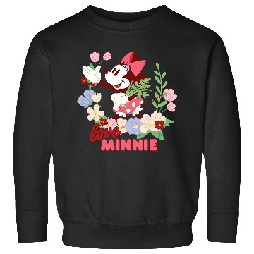 Discover Disney Love Minnie Mouse Botanical Garden Flowers Spring Sweatshirts