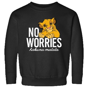 Discover Disneyss Lion King Classic No Worries Simba Sweatshirts