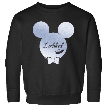 Discover Disney I Asked Proposal Engagement Ring Bow Tie Mickey Sweatshirts