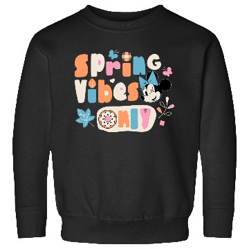 Discover Disney Minnie Mouse Spring Vibes Only Springtime Sweatshirts