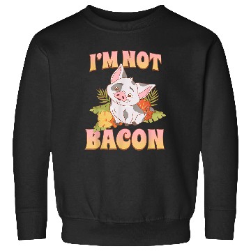 Discover Disneyss Moana 2 Pua I'm Not Bacon Tropical Panel Sweatshirts