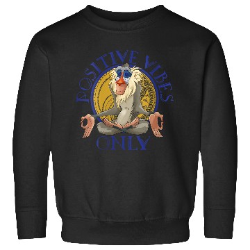 Discover Disneyss Lion King Rafiki Meditating Positive Vibes Only Sweatshirts