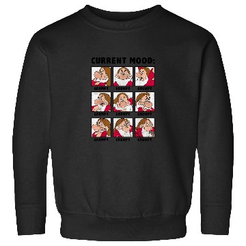 Discover Disney Snow White Current Mood Always Grumpy Gra Sweatshirts