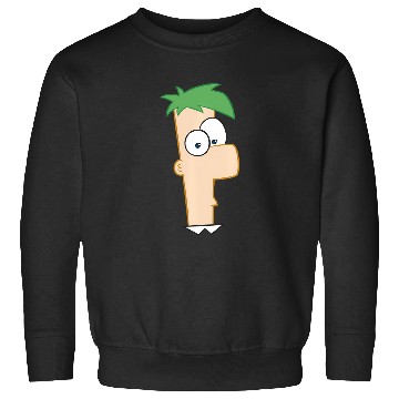 Discover Disney Phineas And Ferb Large Ferb Face Sweatshirts