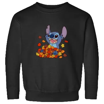 Discover Disney Lilo Stitch Autumn Leaves Stitch Sweatshirts
