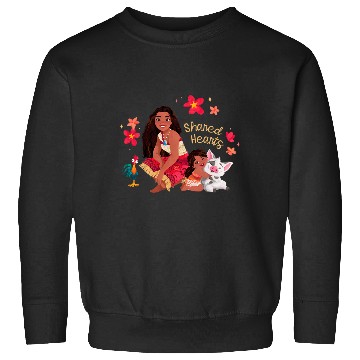 Discover Disney Moana 2 Moana Simea Pua Heihei Shared Hearts Sweatshirts