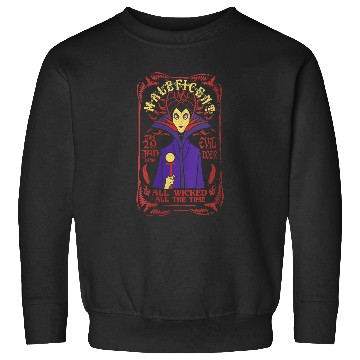 Discover Disney Villains Maleficent All Wicked All The Time Tarot V-Neck Sweatshirts
